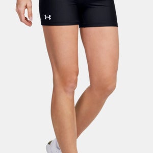 Under Armour Team Shorty 4" Compression Short Women's S 1351243 Black Volleyball