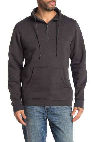 NEFF Lace Fleece Hoodie Pullover Men's XL 1/4 Zip Closure Grey