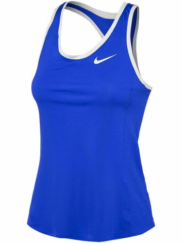 Nike Dry Tank Running Sleeveless Singlet Shirt Women's Medium 835962-494 Blue