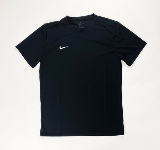 Nike US Short Sleeve VII Soccer Jersey Men's Large Black BV6710 Crew Neck Shirt