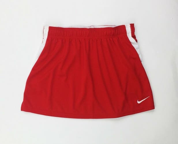 Nike Stock Lacrosse Field Hockey Skirt Kilt Women's Medium Red CT3119 Dri-FIT