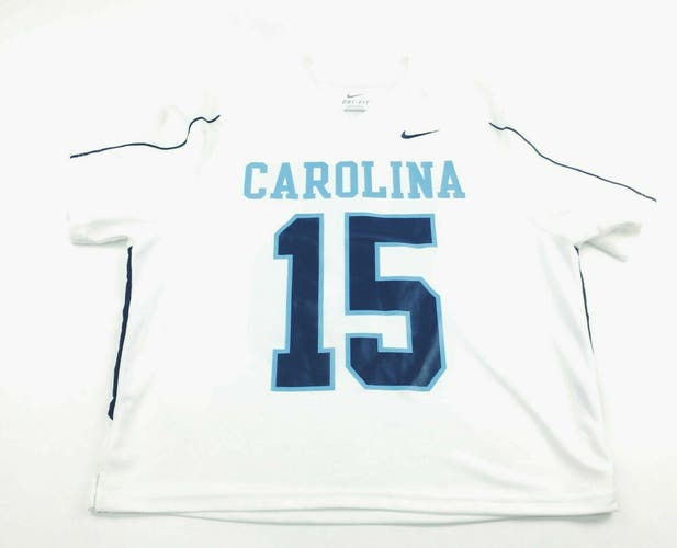 Nike North Carolina Tar Heels Lacrosse Game Jersey Men's Large White 707063