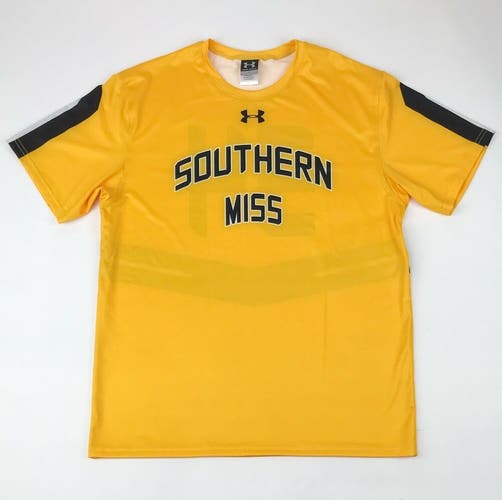 Under Armour Southern Miss Golden Eagles Baseball Jersey Yellow Men's L UJBJCRM