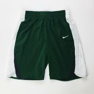 Nike Women's Small Hyperelite Basketball Game Short White Dark Green 867776