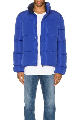 Native Youth Pioneer Puffer Jacket Men's XL Blue Full Zip Coat