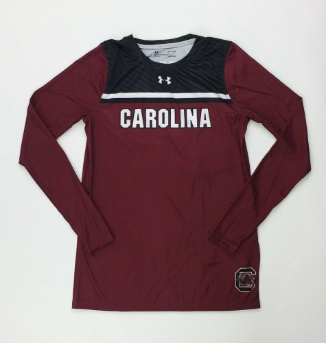 UA Carolina Gamecocks #22 Long Sleeve Volleyball Jersey Women's S UJGJL1W Red