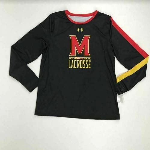 New Under Armour Women's M Maryland Terrapins AF LS Lacrosse Jersey UJLLSCW