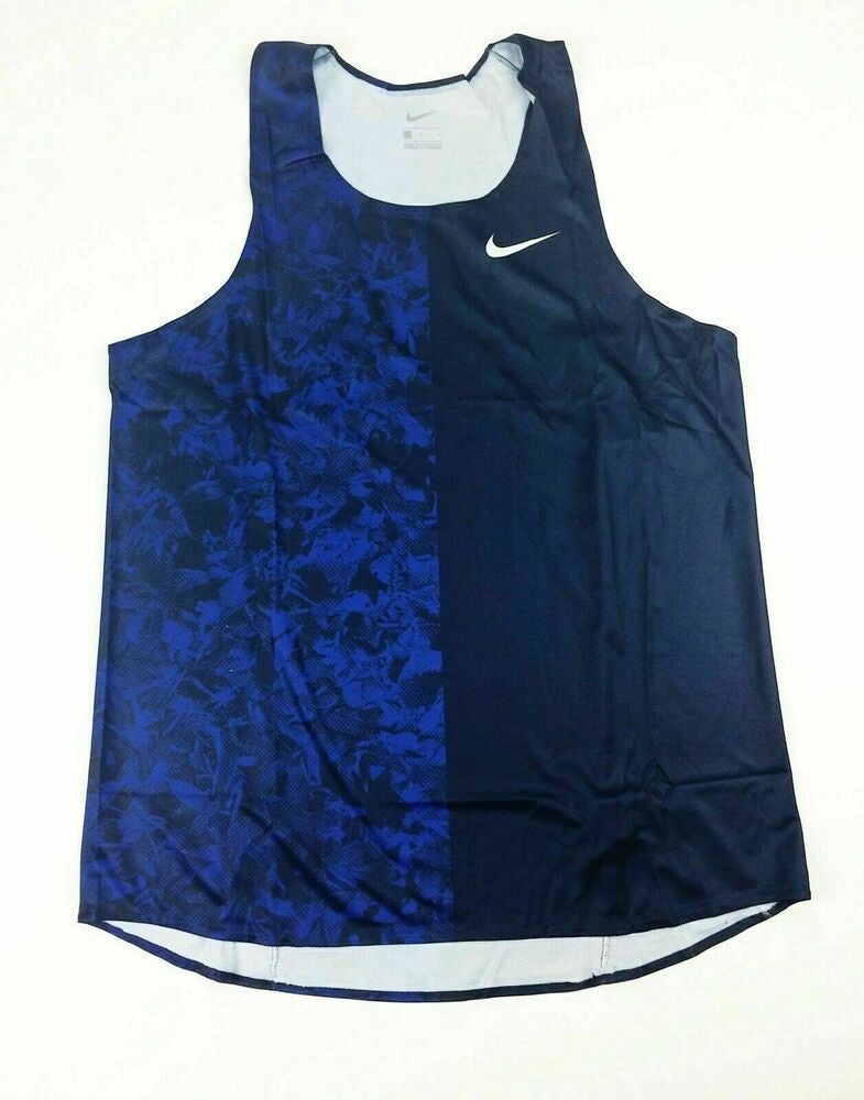 Peaje Fobia Matón Nike Digital Race Day Elite Running Singlet Track Men's Large Blue  835880-419 | SidelineSwap