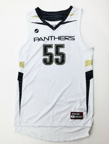 Siege Sports Panthers Basketball Jersey Men's XL White #55
