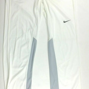 Nike Men's Large Vapor 1.0 Unhemmed Baseball Pants Baseball White MLB 636808