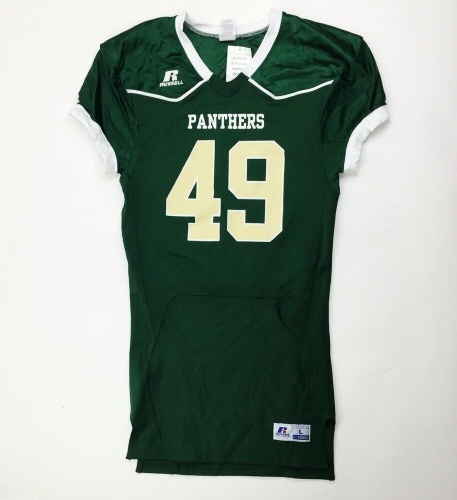 Russell Athletics Panthers Game Football Jersey Men's Large #49 Green S5727MK