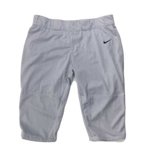 Nike Stock All Out Softball Game 3/4 Pant Women's XXL Gray 553208