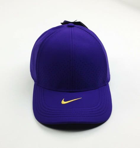 Nike Purple Team Aero L91 Adjustable Hat Adult Unisex One Size CU6473 LSU Tigers