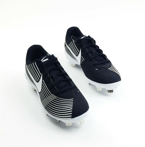 Nike Lunar Hyperdiamond Softball Cleat Women US 9 AO7985 Black White Metal Shoe