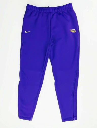 Nike LSU Tigers Team Therma Heavy Pant Men's Large CI4461 Purple Pockets