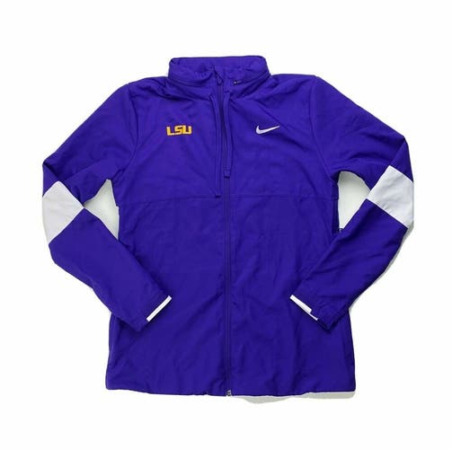 Nike Dry LSU Tigers Full Zip Practice Jacket Women's Medium Purple CJ1796-546