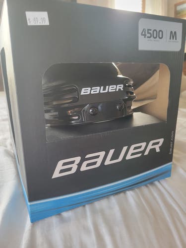 Black New Medium Bauer 4500 Helmet