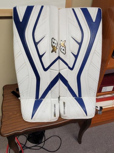Blue Used Junior 27" Brian's Gnetik X Goalie Leg Pads