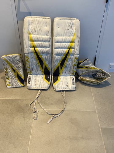 Yellow Used 33" Regular Extreme Flex 4 Goalie Full Set