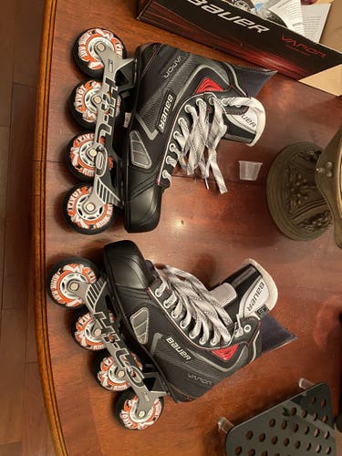 Senior Bauer  Size 9 Vapor X60R Inline Skates Basically New Only Used In Drive Way For 30 Minutes