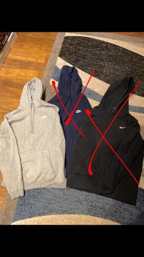 Gray Nike Hoodie M