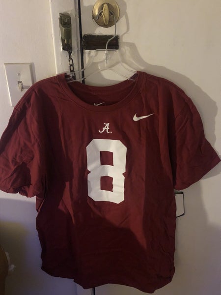 Men's Nike DeVonta Smith Crimson Alabama Crimson Tide Alumni Name & Number  Team T-Shirt