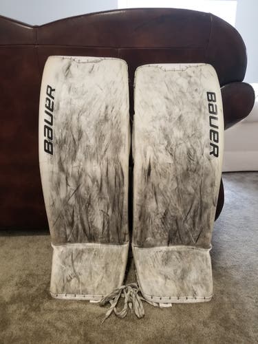 Used 35" Bauer Ultrasonic Goalie Leg Pads