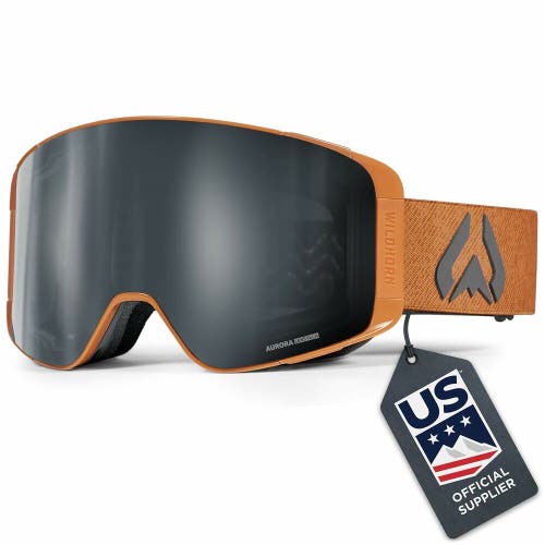Wildhorn Pipeline Ski Goggles Wide View Anti-Fog Unisex Moab Jet Black