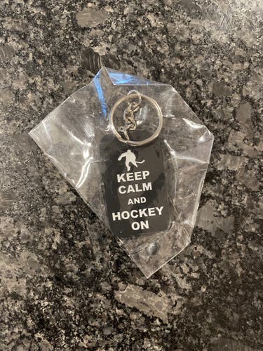 Hockey Keep On Keychain
