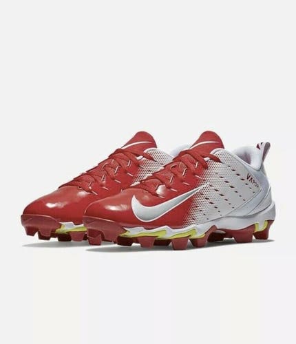 New Nike Fastflex Vapor Molded Football Cleats 917168-106 Red White Size 16