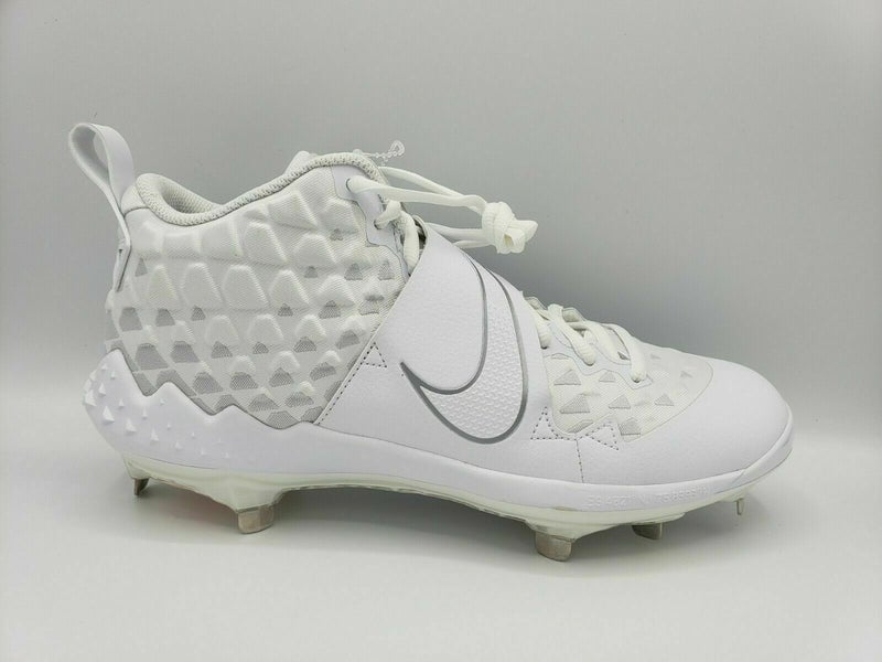 New Nike Force Zoom Trout 6 Baseball Metal Cleats White (AT3464-100) - Size  15