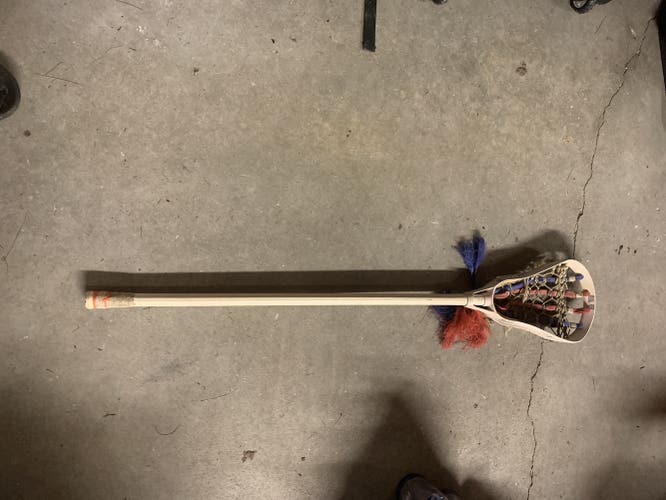 VINTAGE Used STX LASER LITE Lacrosse Stick w/ very custom USA string job