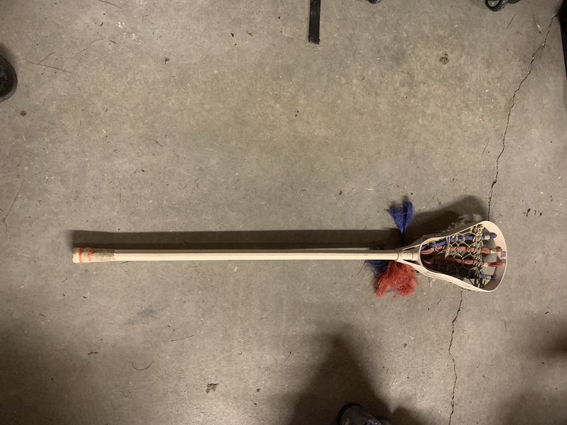 VINTAGE Used STX LASER LITE Lacrosse Stick w/ very custom USA string job