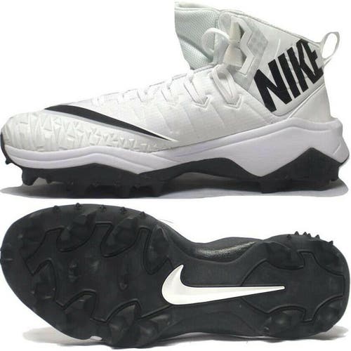 Football Cleats Men’s Size 16 Nike Force Savage Pro Shark Promo White/ Black