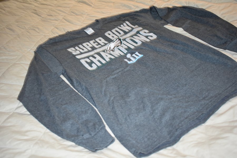 NFL Philadelphia Eagles Super Bowl LII Champions Long Sleeve Shirt, Medium