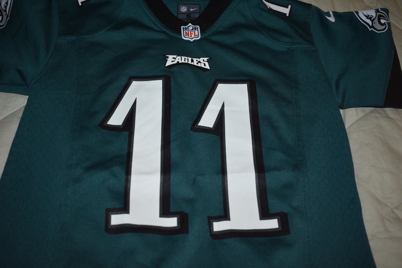 Carson Wentz Philadelphia Eagles #11 Green Youth Player Home Jersey