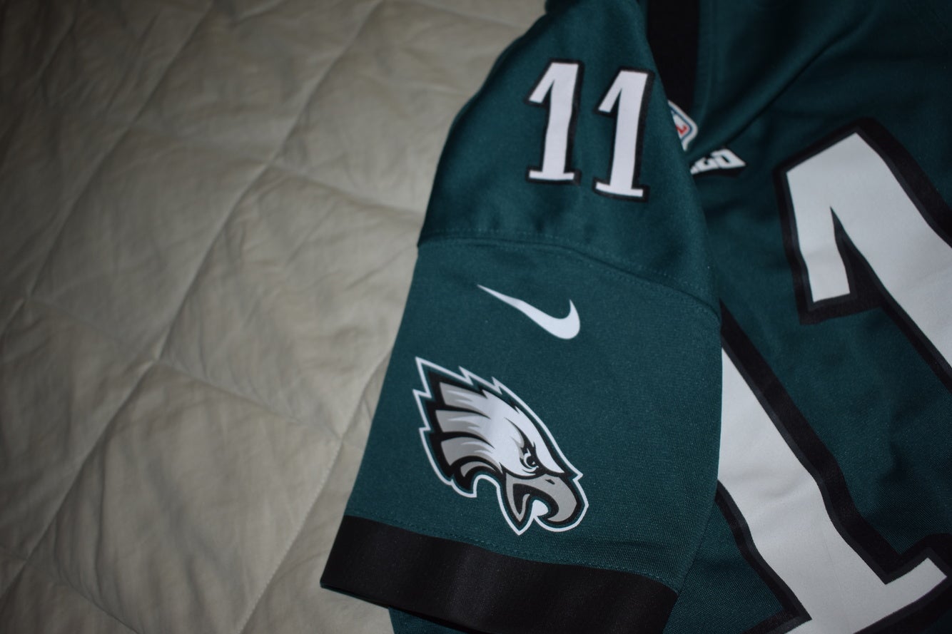 New Mens Philadelphia Eagles Carson Wentz #11 Green Elite Jersey 44 Nike NWT