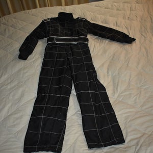 K1 Race Gear Level 1 Karting Suit, Black/White, 5 XS (28)