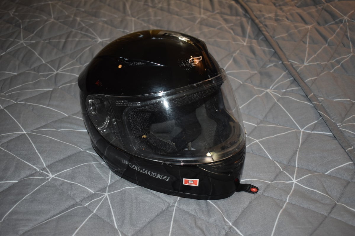 Fulmer AF-J5 Full Face Helmet, Black, Youth Small