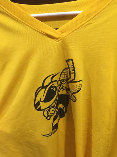 #9 BATTLE CREEK RUMBLE BEES USED PRACTICE JERSEY SIZE  XXLARGE #9