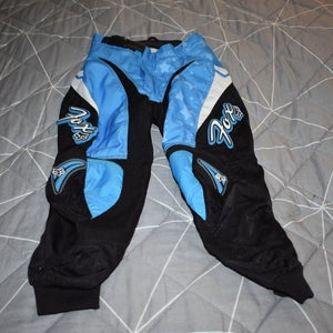 FOX Racing 180 Motocross Pants, Black/Blue, Size 8/24
