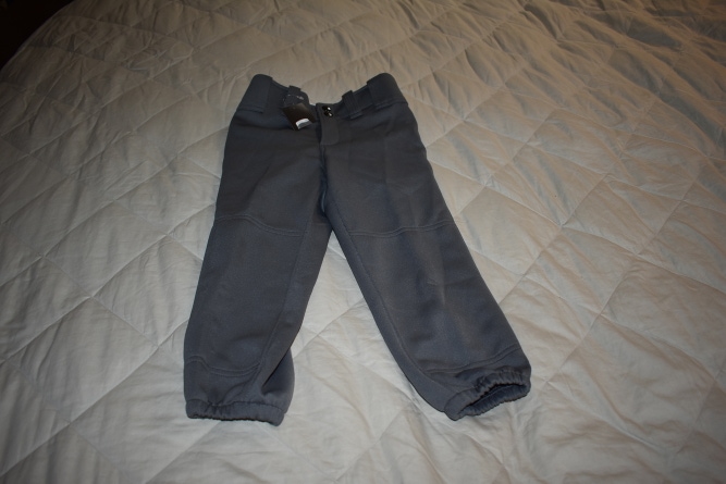 NEW - Mizuno Girl's Softball Pants, Gray, Youth Small
