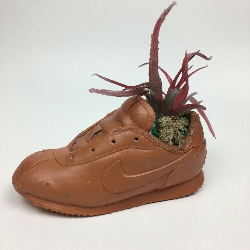 Handmade Nike Cortez Sneaker Shoe Planter (Terracotta)