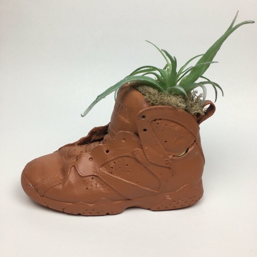 Handmade Jordan VII (7) Sneaker Shoe Planter (Terracotta)
