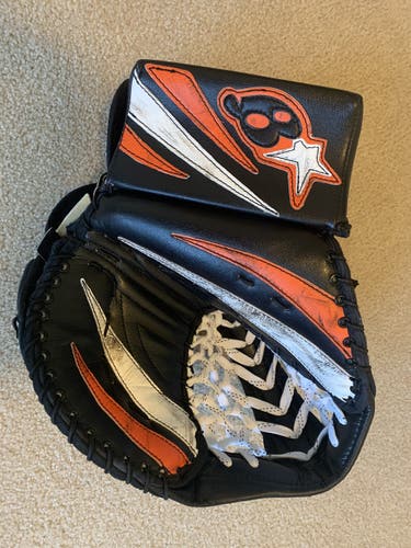 SR Brian’s Zero G Hockey Goalie Glove blk/wht/orange