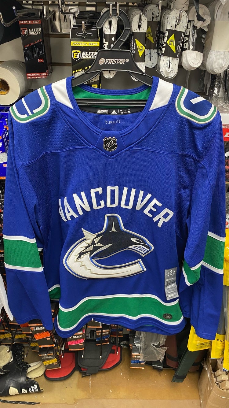 Vancouver Canucks HOME 252J Adidas NHL Authentic Pro Jersey