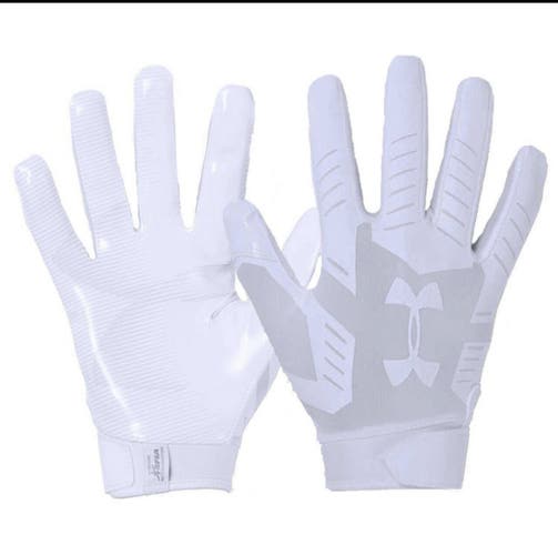Under Armour Men's UA F6 Football Gloves 1304694-100 White MEDIUM