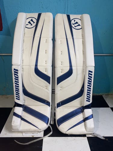 White Senior 36" Warrior Ritual Pro Goalie Leg Pads