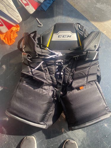 Black Senior Small CCM  Axis 1.9 Hockey Goalie Pants