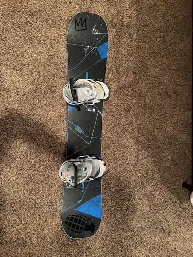 Used  Burton With Bindings Directional Custom X Snowboard